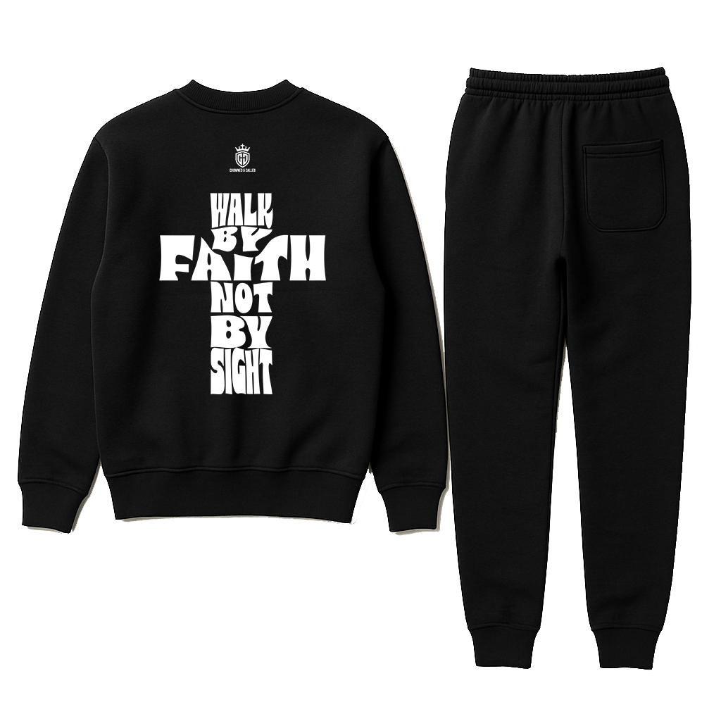 "Walk By Faith" Crewneck Sweat Set