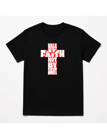 "Walk By Faith Cross" T-Shirt