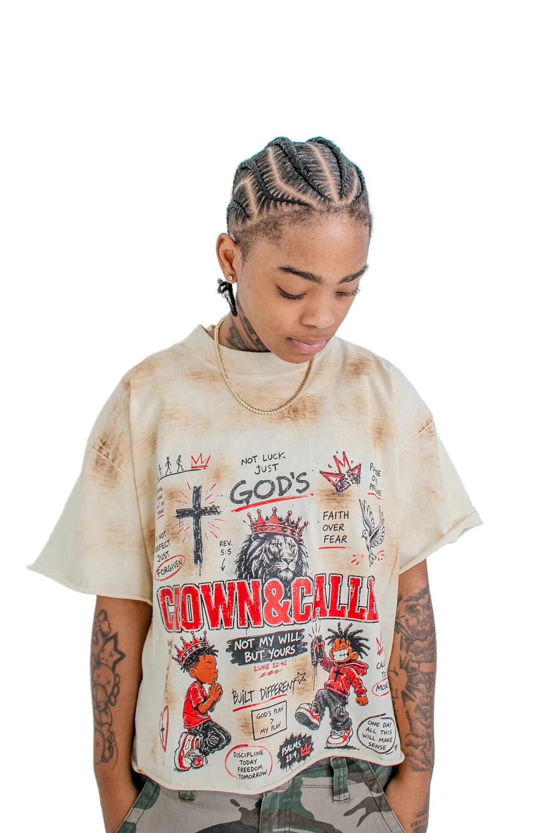 Red Built Different Oversized Heritage Tee